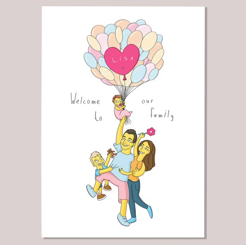 Birthday design with the title 'The Simpsons birth card'