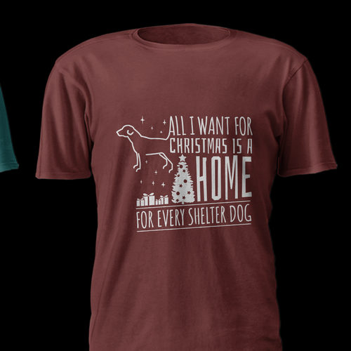 Dog t-shirt with the title 'Shelter Dog'