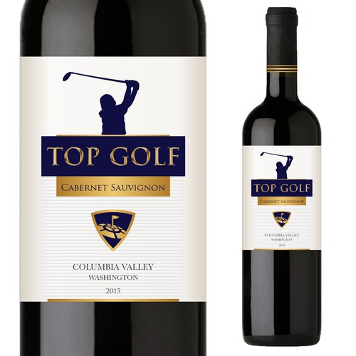 Red wine label with the title 'Private label '