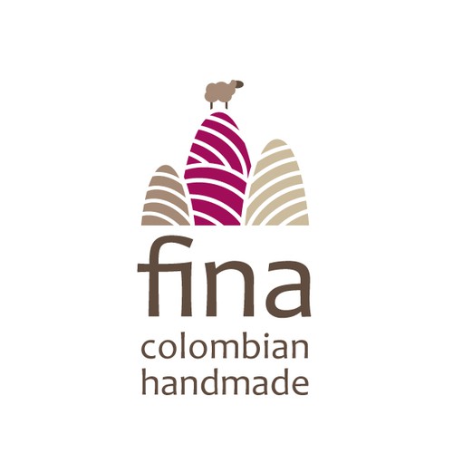 Wool design with the title 'Fine colombian handmade wool'