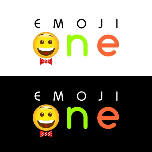 Emoticon logo with the title 'Emoji One logo'