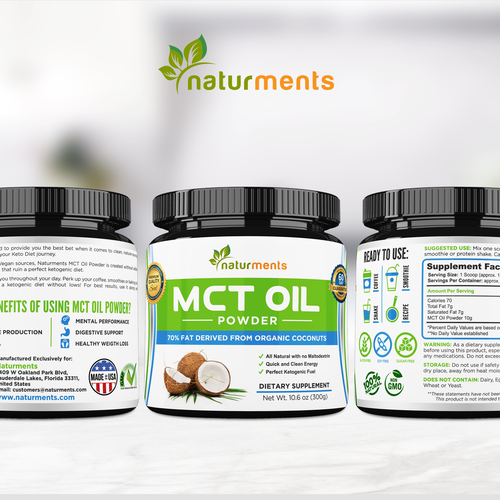 Luxurious label with the title 'Clean Supplement Label Packaging Design'