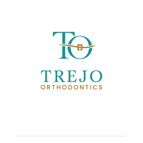 Braces design with the title 'Stretegic Original Logo for Trejo Orthodontics'