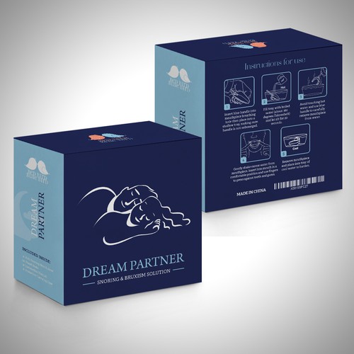 Drawing packaging with the title 'package and Logo design'