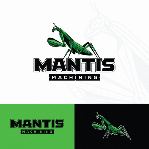 Mechanic logo with the title 'Mantis Logo FOR SALE!'