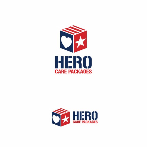 Parcel logo with the title 'Logo concept for „Hero Care Packages”'