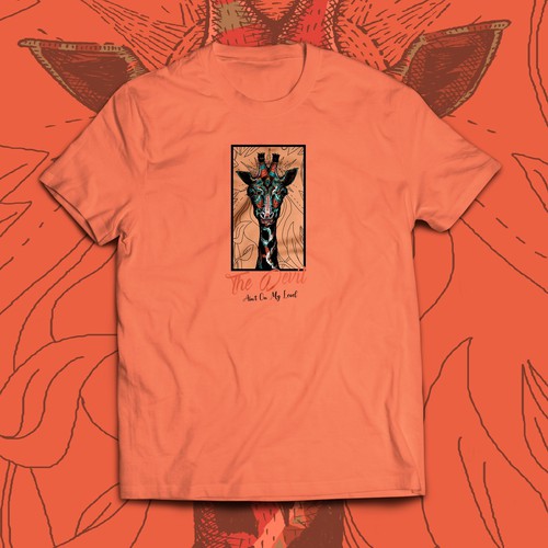 Hatching design with the title 'Bohemian Girrafe'