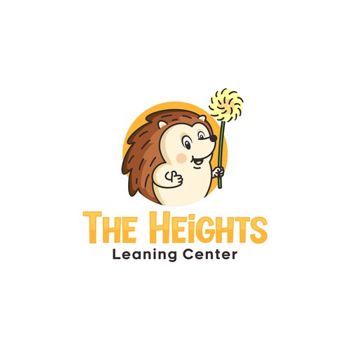 Hedgehog design with the title 'Logo for preschool'