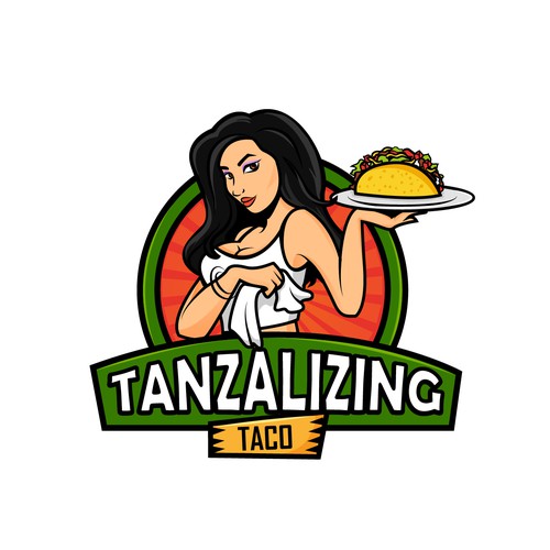 Taqueria logo with the title 'mascot logo taco'