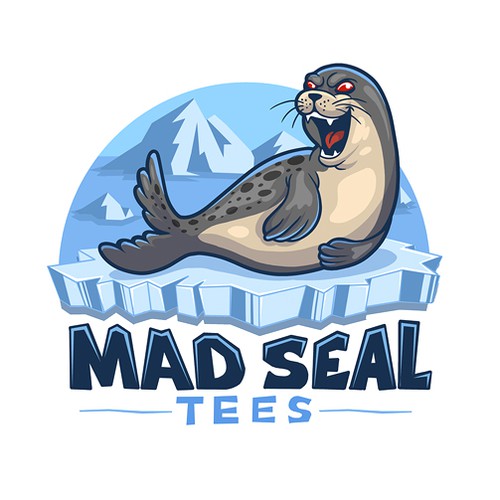 Seal design with the title 'Mad Seal Tees'