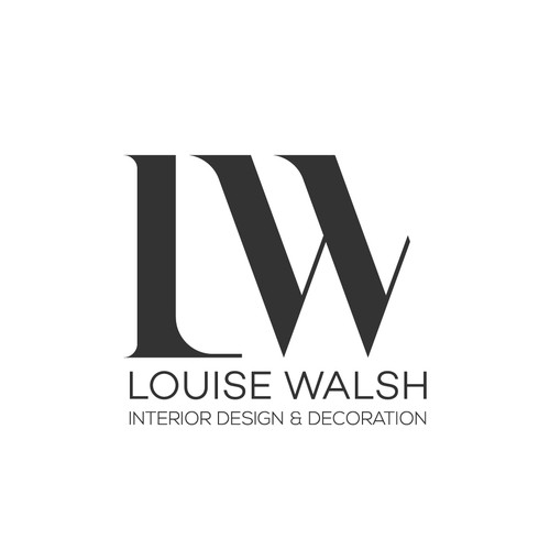 Household interior design logo with the title 'LOUISE WALSH interior design & decoration'