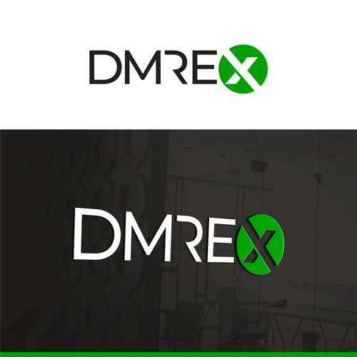 Black and green logo with the title 'DMREx'