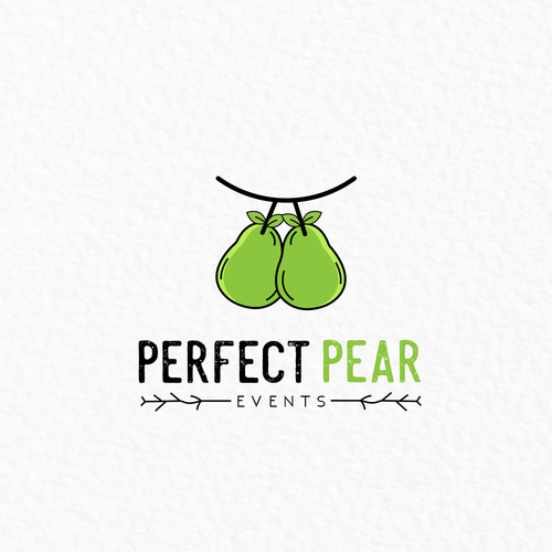 Perfect logo with the title 'Perfect pear logo'