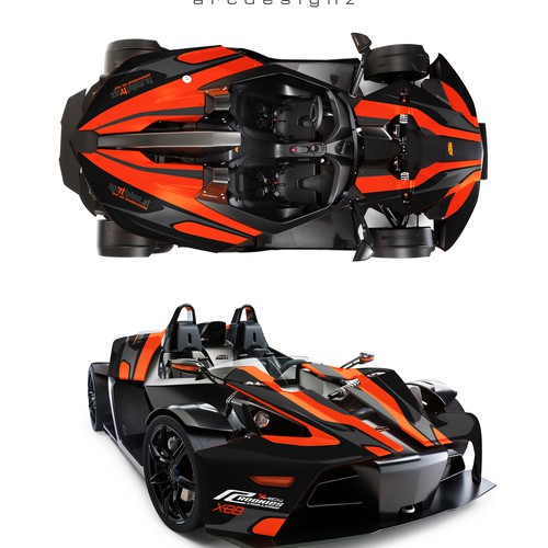 Motorsport design with the title 'KTM X bow wrap '