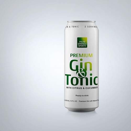 White label with the title 'Palm Spring Can Package opt#3'