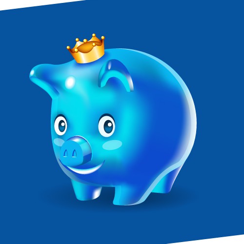 Insurance logo with the title 'Pig Mascot Logo for Insurance Agency'