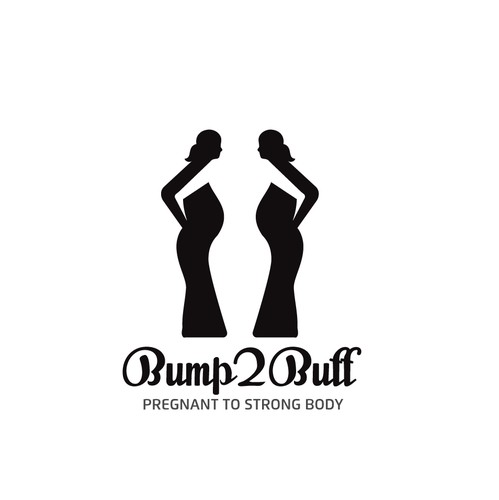 Pregnancy logo with the title 'Pregnant to strong body'