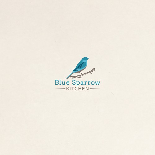 Sparrow logo with the title 'Blue Sparrow logo'