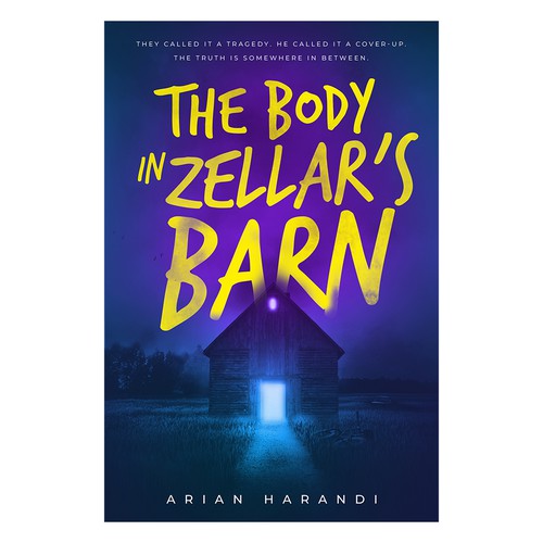 Horror book cover with the title 'The Body in Zellars Barn book cover'