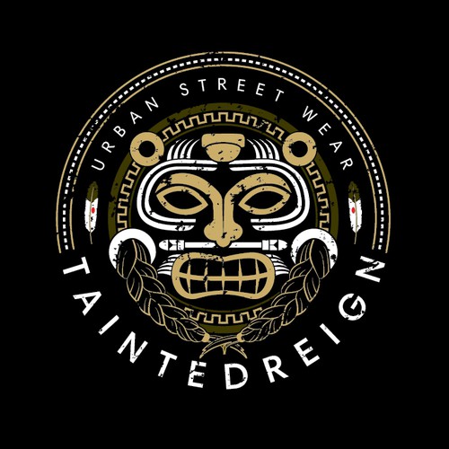 Aztec design with the title 'Logo design for TaintedReign'
