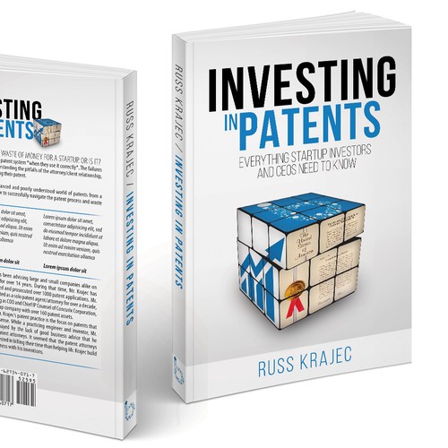 Blue book cover with the title 'Book cover for BlueIron's new business.'