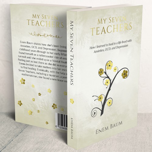 Cherry blossom design with the title 'My Seven Teachers'