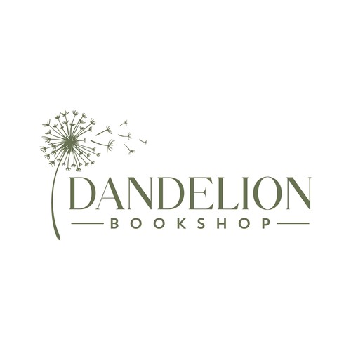 Dandelion design with the title 'Dandelion Bookshop'