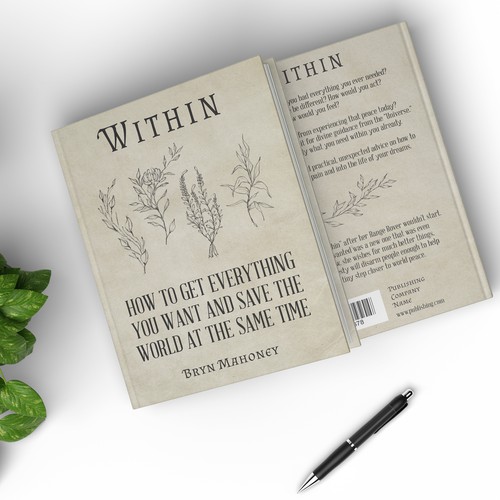 Drawing book cover with the title 'Spiritual Book Cover'