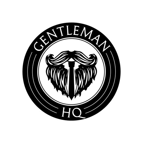 Gentleman logo with the title 'Playful logo for gentlemen.'