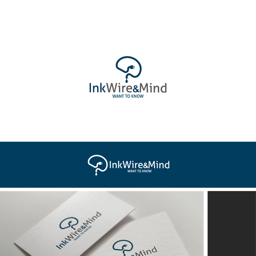 Mind logo，标题为“inkwiwiandmind的logo设计”