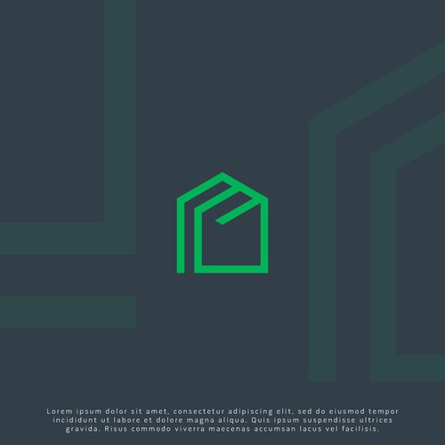 Home design logo with the title 'Design a logo for an EkoCrate'