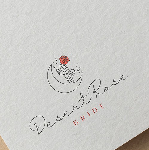 Rose brand with the title 'Bridal store logo design'