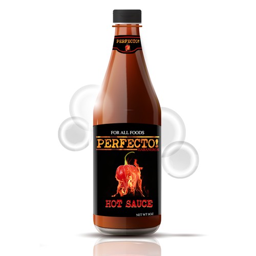 Sauce label with the title 'perfecto'