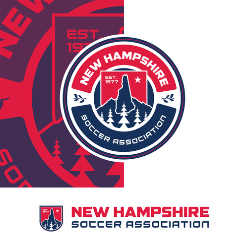 Soccer team logo with the title 'New Hampshire Soccer Association'