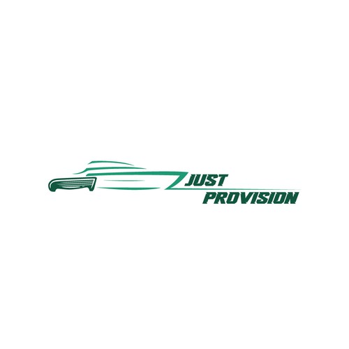 Yacht logo with the title 'JUST PROVISION || Logo Design'