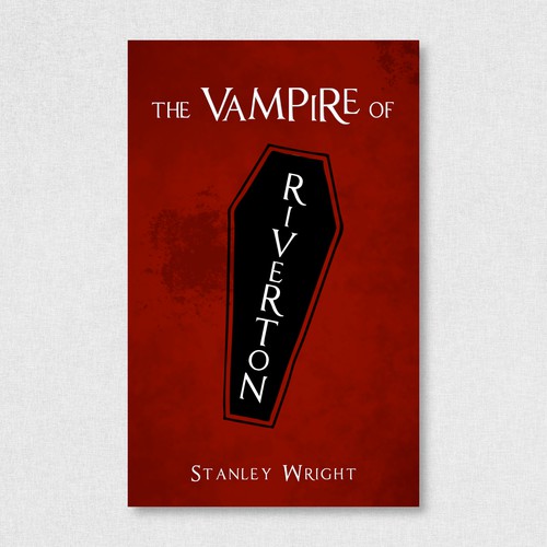 Vampire book cover with the title 'Paranormal Horror Novel (ebook cover)'