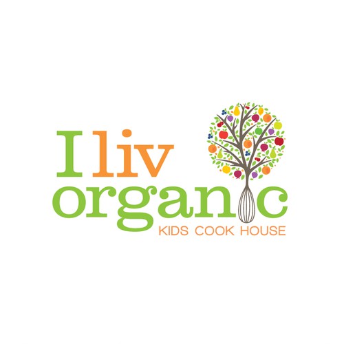 Cook design with the title 'I Liv Organic'