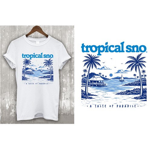 T-shirt with the title 'A Taste of Paradise'