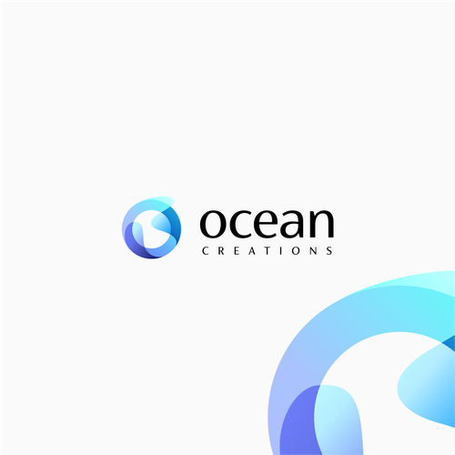 Logo with the title 'ocean'
