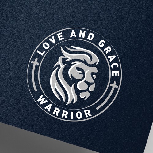 Lion head logo with the title 'lion badge'