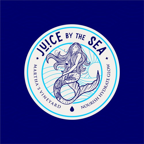 Vineyard logo with the title 'Juice by the Sea'