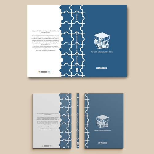 Parenting book cover with the title 'Childcare Cover Book Design '