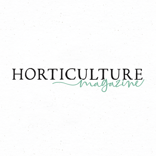 Botanical logo with the title 'Horticulture magazine'