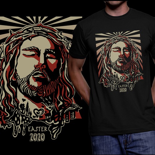 Community design with the title 'Jesus - Light, Love, Life'