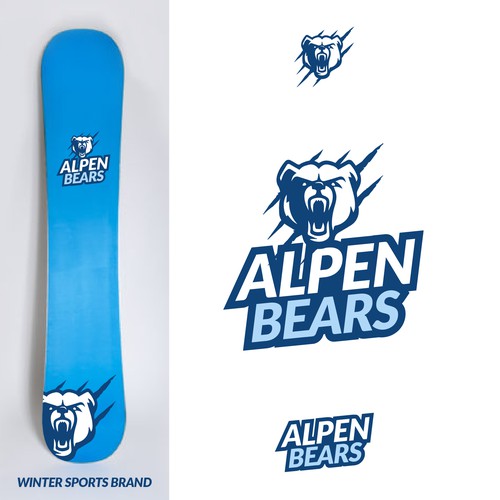 Winter logo with the title 'Logo Concept for AlpenBears'