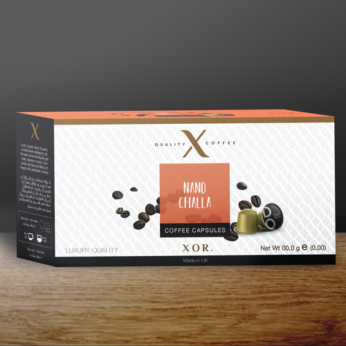 Coffee packaging with the title 'expreso coffeee packaging design'
