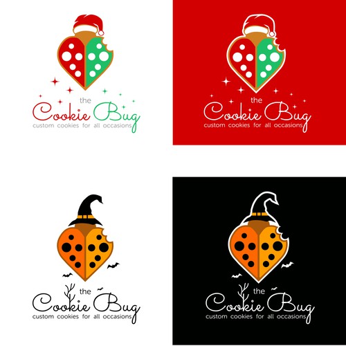 Cookie logo with the title 'Adjusted Logos for custom decorated sugar cookies'