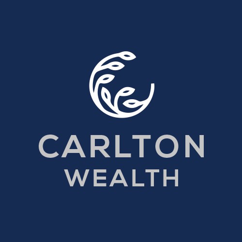 Bank brand with the title 'Concept de logo pour Carlton Wealth'