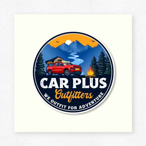 4x4 design with the title 'Car Plus Outfitters'