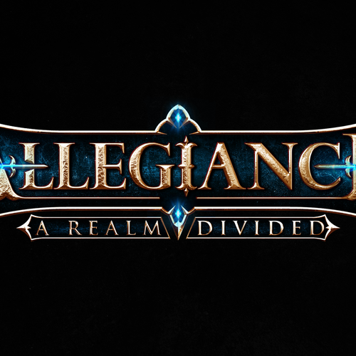 Game logo with the title 'Allegiance A Realm Divided'
